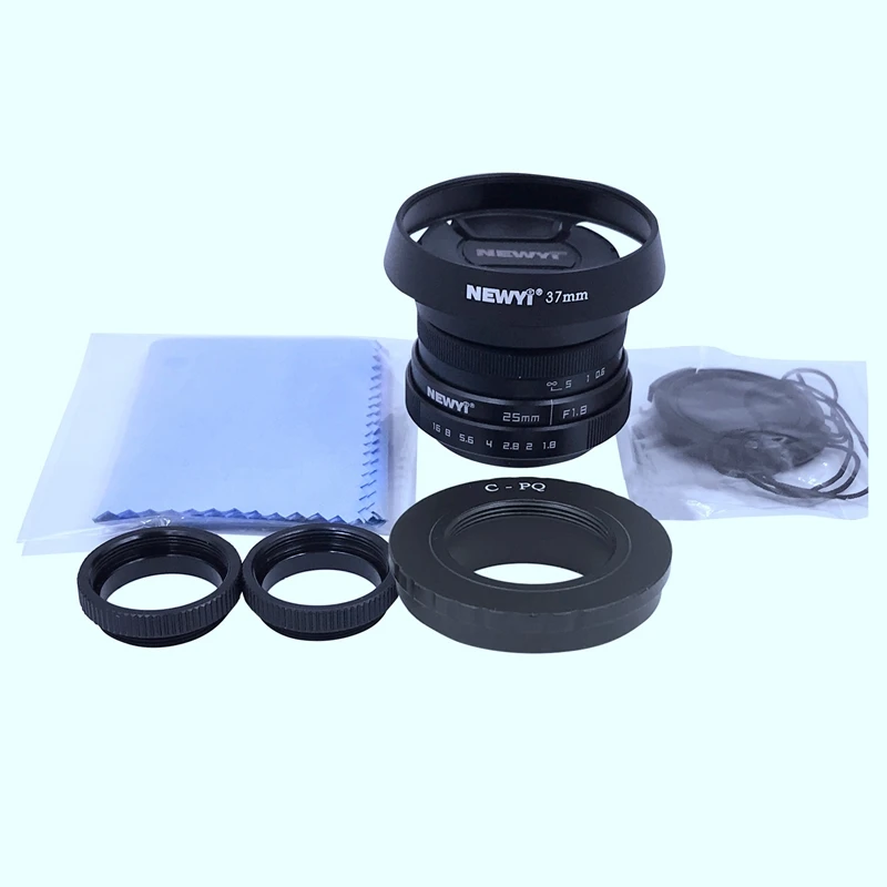 Newyi 25 мм F/1 8 Cctv Мини объектив для всех Pentax Pq крепление Mirro камера и Бленда адаптер 7