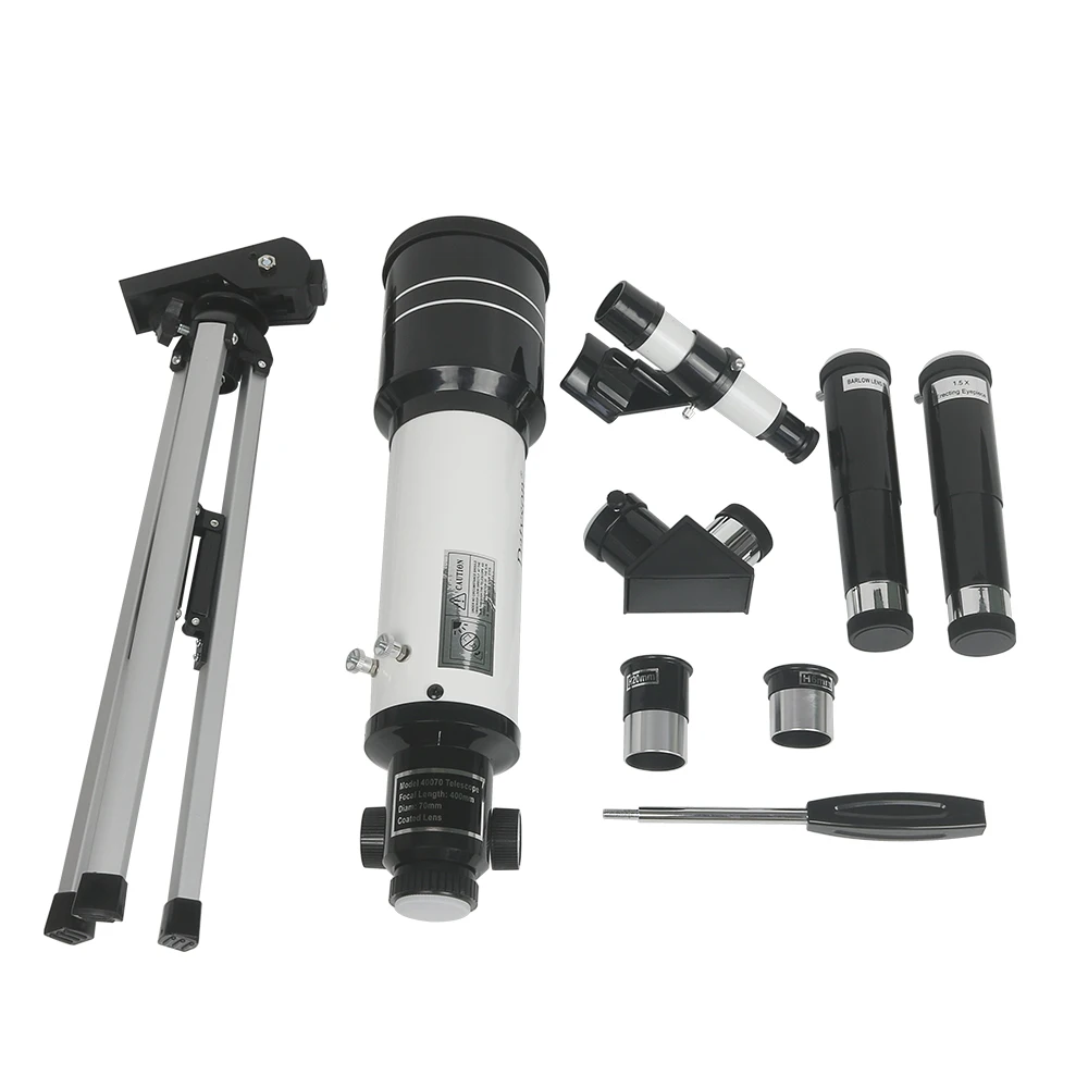 Рефракционный монокулярный астрономический телескоп 70 мм оптическая апертура 1