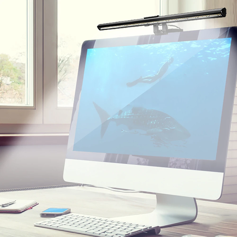 

Screen E-Reding Lamp LED Reading Light Laptop Lamp with 0-100% Adjustable Brightness Glare Free USB Powered Light