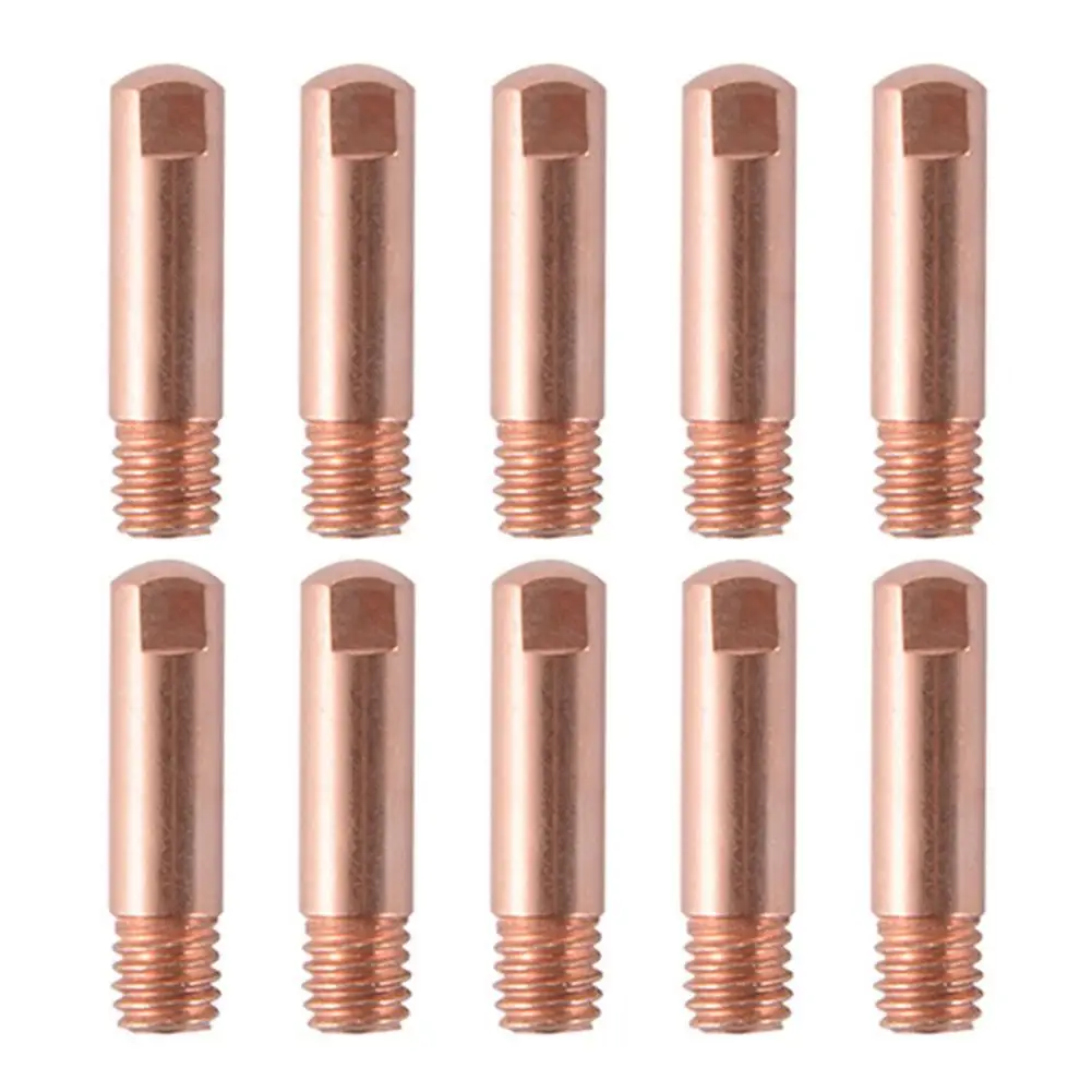 

0.8/1.0/1.2mm 10 Pcs High Quality MB-15AK Mig/Mag Welding Torch Contact Tips Thread Gas Nozzle Conductive Soldering Accessories
