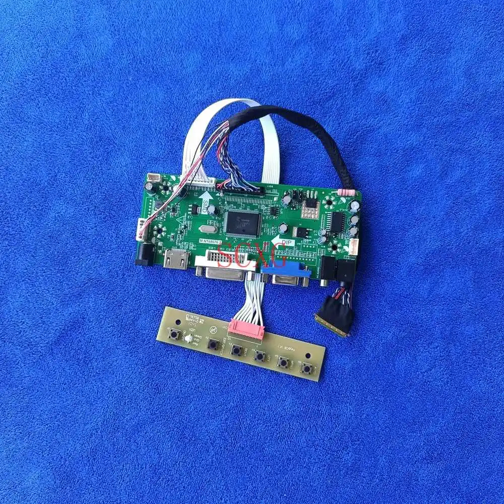 

60Hz WLED 1366*768 40 Pin LVDS Kit DVI VGA HDMI-compatible LCD screen drive board Fit LTN140AT20/LTN140AT21/LTN140AT22 M.NT68676