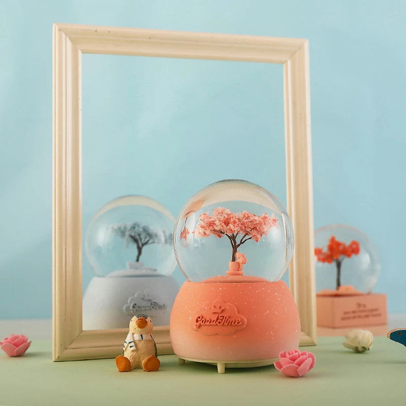 Креативная Всесезонная Миниатюрная модель хрустальный шар бусиновая коробка