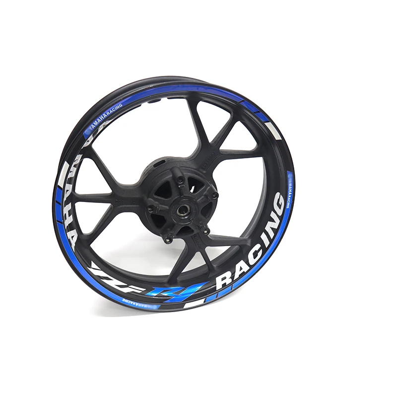 

For Yamaha R1 YZFR1 Motorcycle modified wheel hub sticker waterproof reflective wheel rim Decal color wheel edge strip