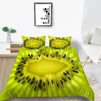 king size bed set kiwi fashion funny duvet cover fruit print single double queen twin full 3d print bedding set hot sale