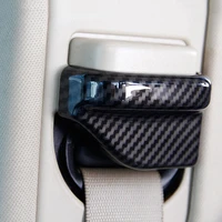 car front seat belt cover decoration sticker trim for mercedes benz glk 2008 15 carbon fiber color interior accessories