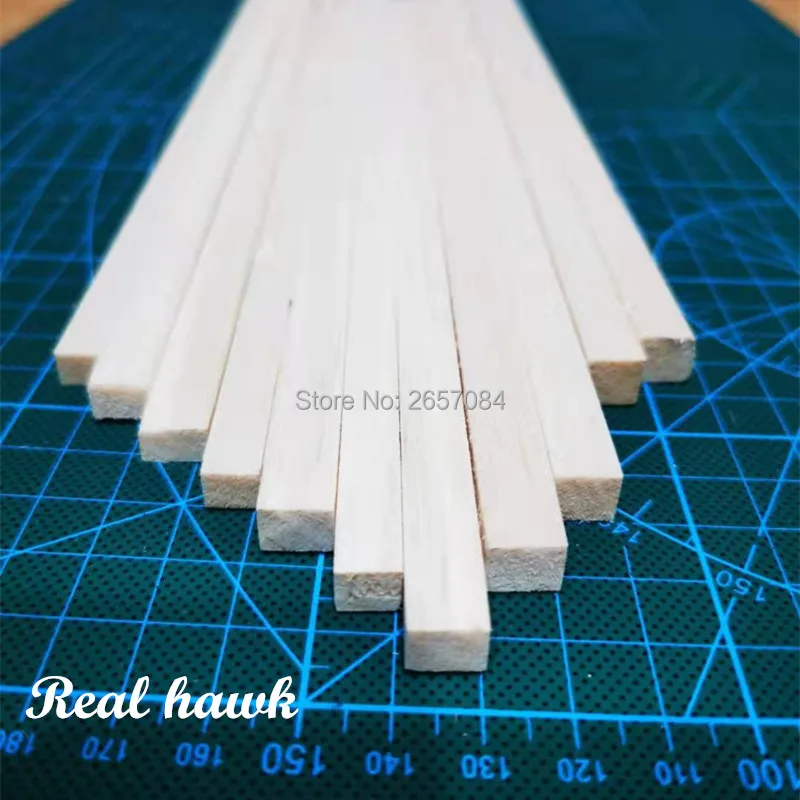 500 mm length 8 thickness width 9/10mm wood strip AAA+ Balsa Wood Sticks Strips for airplane/boat model DIY | Игрушки и хобби