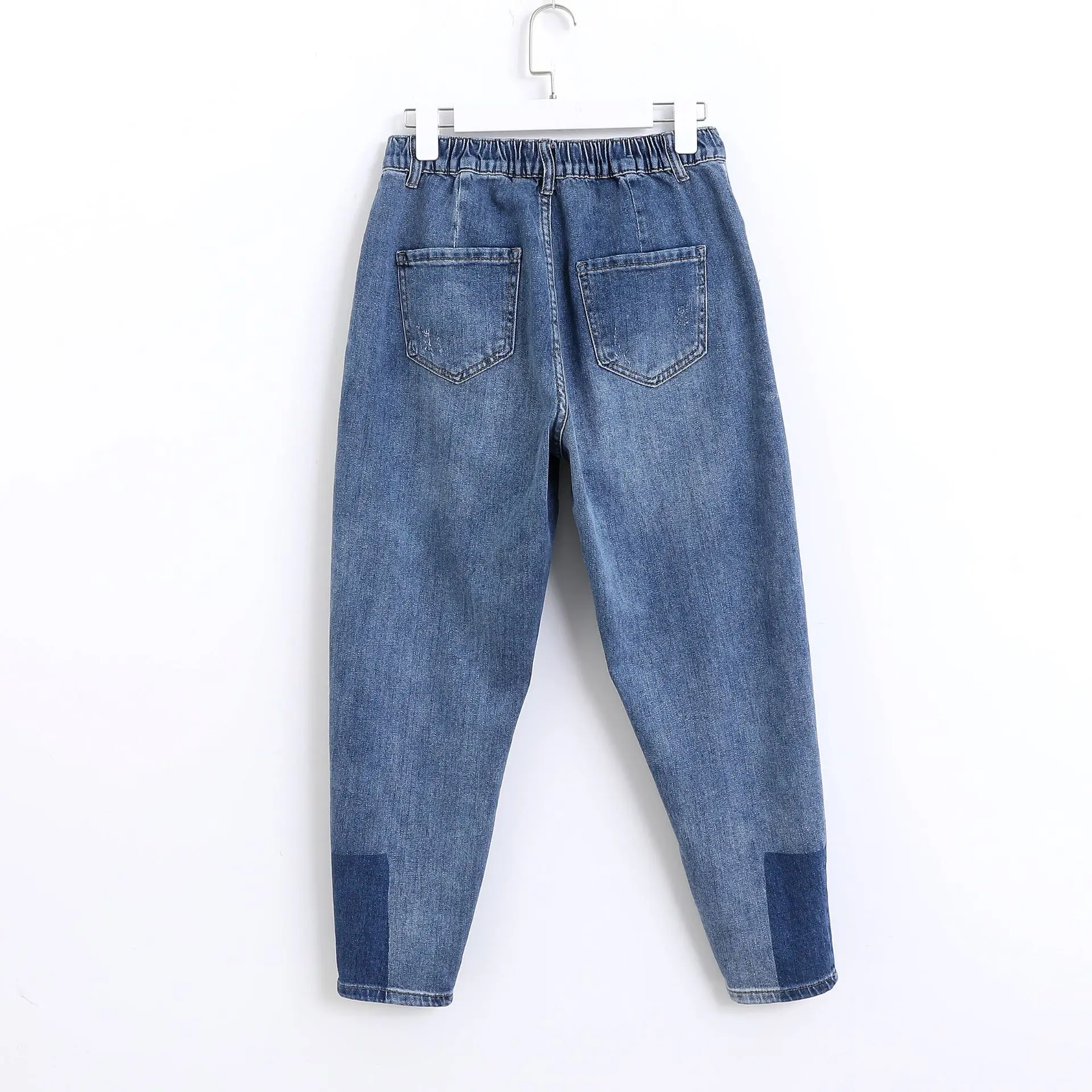 Женские джинсы весеннего размера плюс шаровары женские Стрейчевые джинсовые