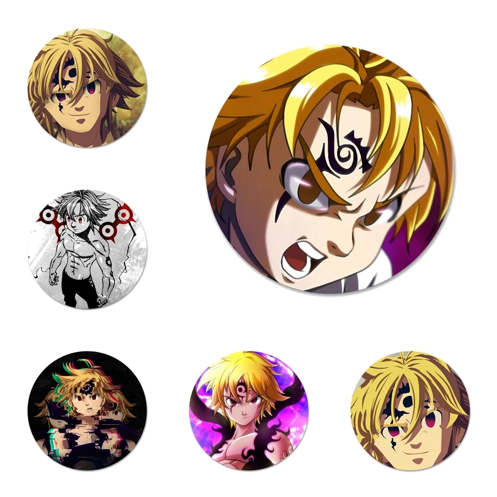 Семь смертных грехов мелиодас значок для одежды украшение рюкзака подарок | Дом и