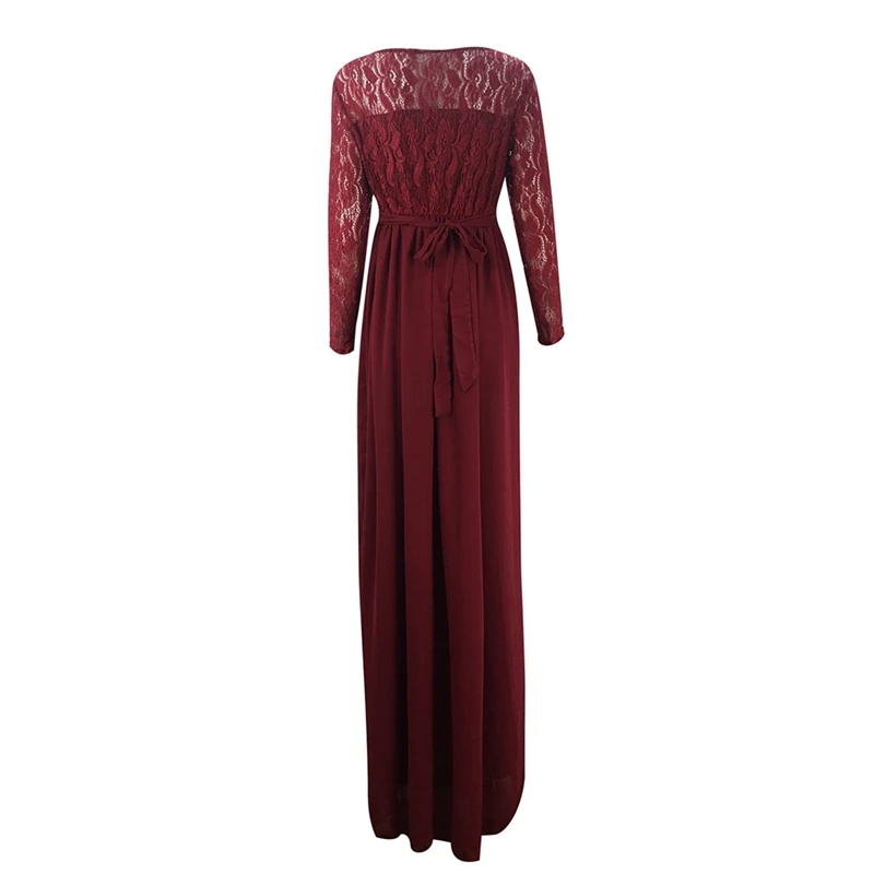 Длинное кружевное платье для беременных женщин пэчворк реквизит фотосъемки