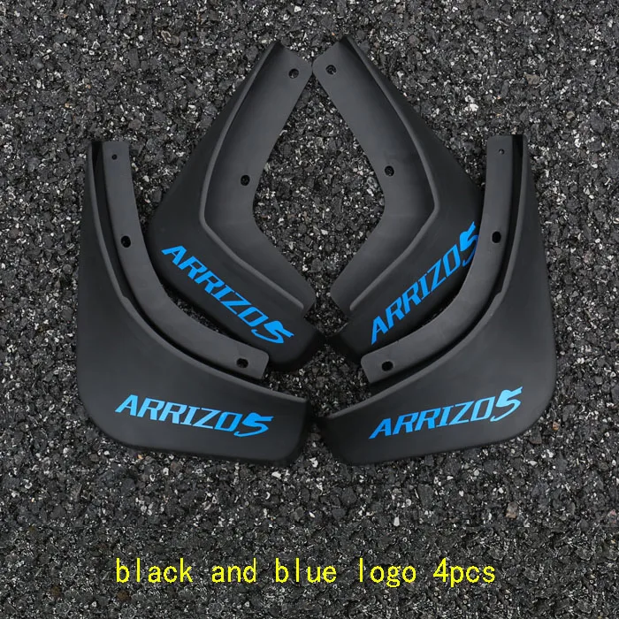 Blue logo 4pcs Для Chery ARRIZO5 ARRIZO 5- автомобильное крыло Колеса светоотражающий логотип мягкие резиновые крылья прочность и долговечность автомобильные принадлежности - Цвет: Blue logo 4pcs