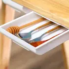 Самоклеящаяся подставка для карандашей, Настольный ящик для хранения, органайзер, подставка под стол, самоклеящийся ящик для хранения