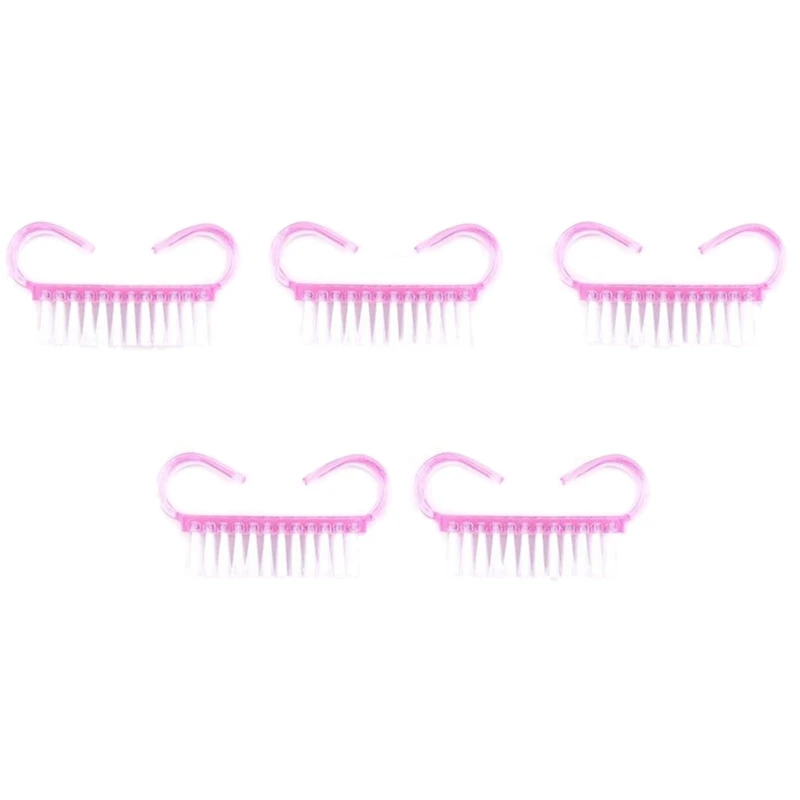 Новый дизайн ногтей пластиковая щетка для чистки пальцев Уход за ногтями Пыль