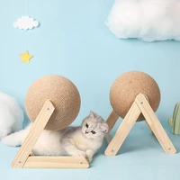 sisal cat scratching ball toy cat tree tower kitten grinding paws rope ball wear resistant furniture protector pet accessories