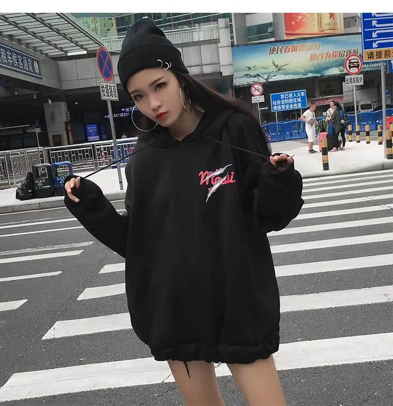 Осенние женские толстовки пуловер B толстовки Harajuku унисекс толстовки Femmes джемпер женский Вышивка Тигр печати mujer с капюшоном