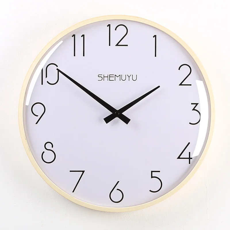 Креативные настенные часы тихие простые толстые в скандинавском стиле
