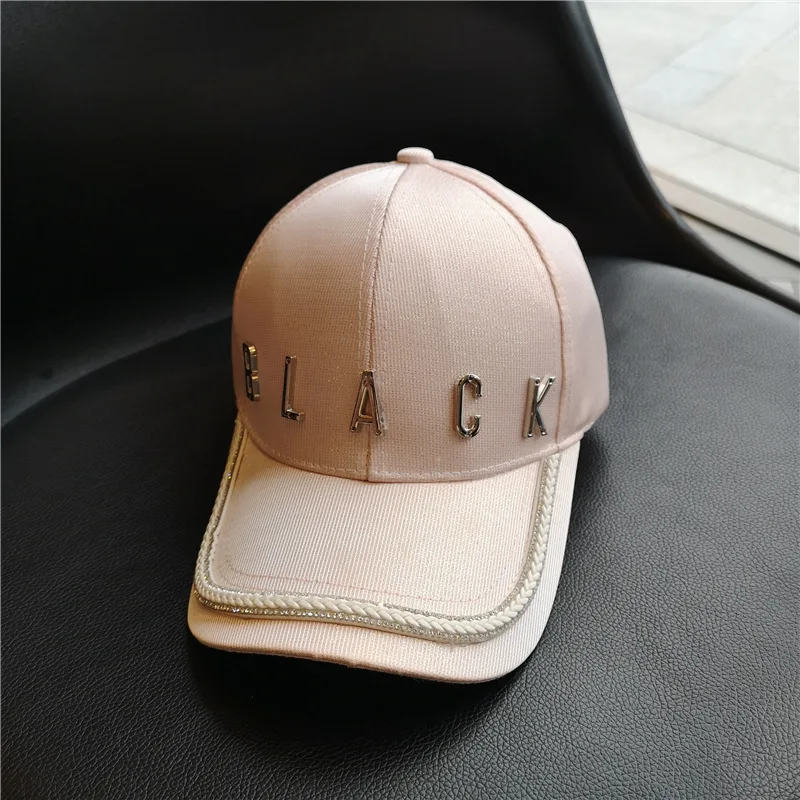 Бейсболка с металлическими буквами для мужчин и женщин регулируемая крутая