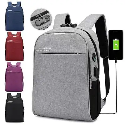 

Emerald Large Capacity Student Schoolbag Male Usb Charging Backpack Laptop Backpack Laptop Computer Backpack School Backpack
