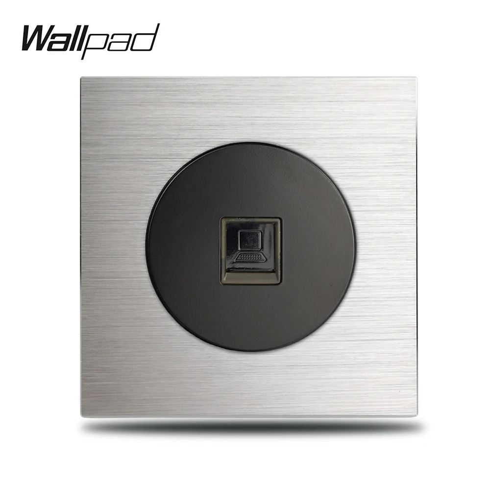 L6 серый ПК интернет компьютер RJ45 CAT6 розетка для передачи данных Серебряная