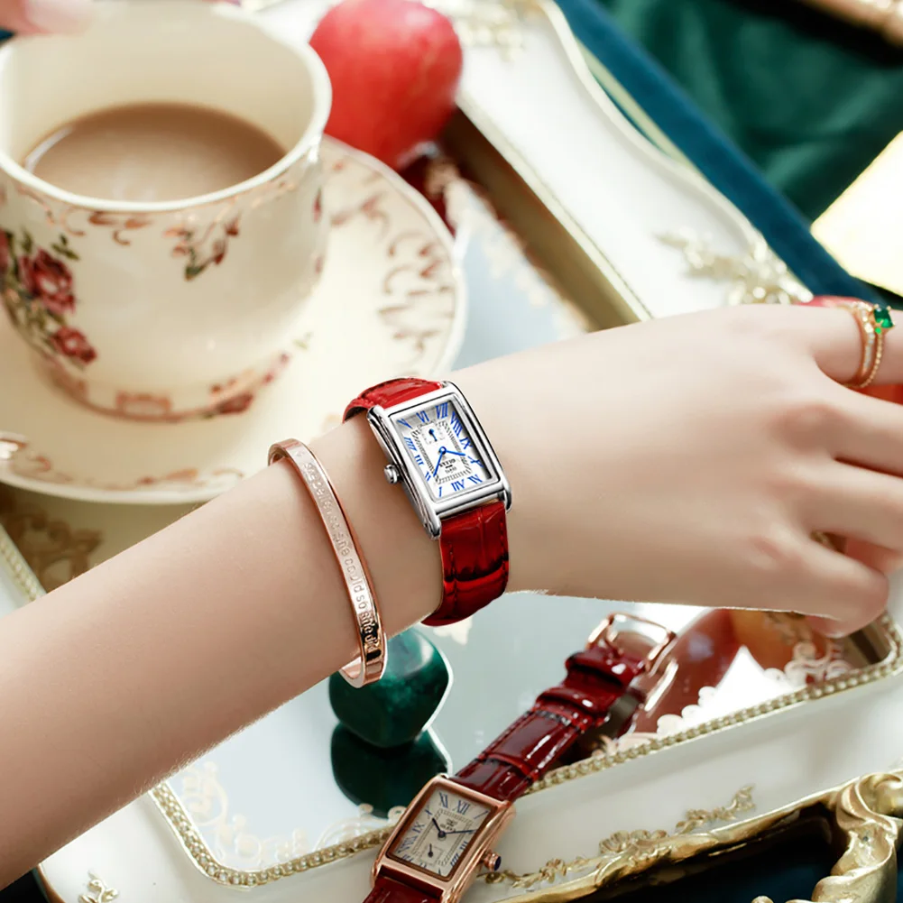 

Antique Women Watches Set Ladies Quartz Wristwatches Women's Watch Female Clock with Box Packing