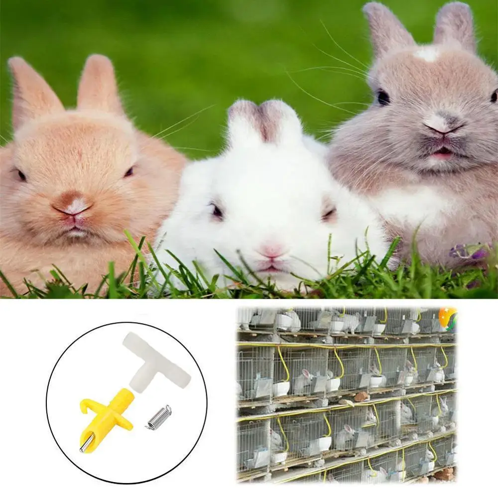 Автоматический дозатор воды в виде кролика 10 комплектов для птицы ниппель