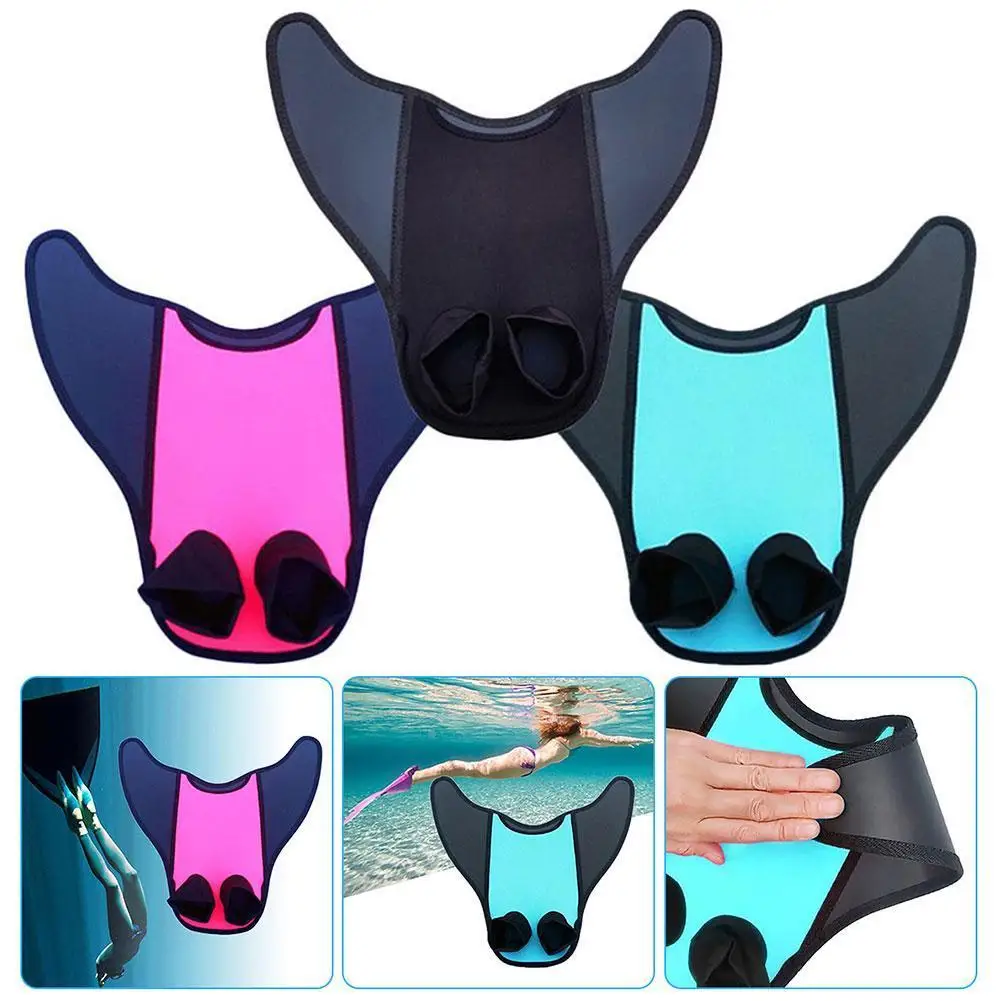 

Mermaid Fins Children And Adults Can Use Short Fins Equipment For Diving And Swimming D0W6