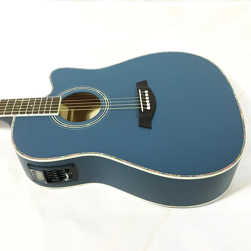 41 дюймовая фолк гитара акустическая с клаксоном электрогитара из липы