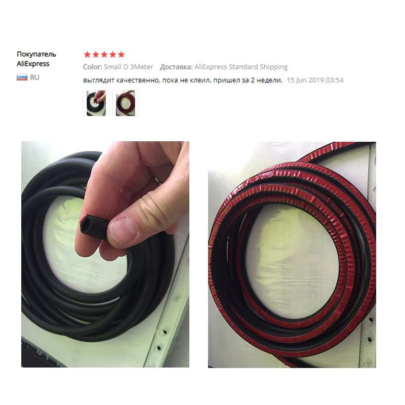 

Car Rubber Door Seal Big D Type Universal Noise Insulation Epdm Auto Rubber Strip Waterproof Seal for Cars