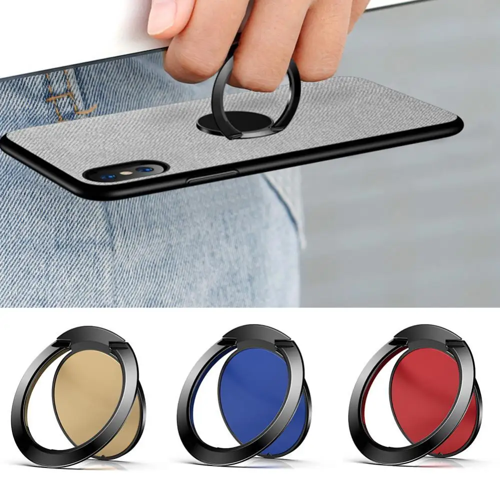 

Universal Ultra Slim Metal Round Metal Finger Ring Phone Holder Stand Bracket