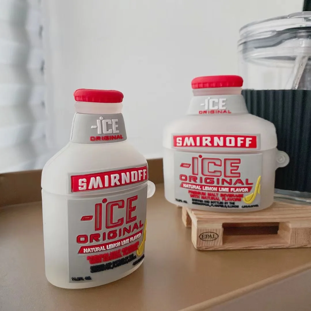 

Новинка чехол Smirnoff 3D для AirPods 1 2 3 pro зарядная коробка мягкий силиконовый беспроводной Bluetooth наушник защитный чехол для airpods pro