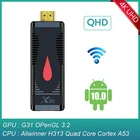 Android 10,0 X96 S400 мини ТВ палка Allwinner H313 4 ядра 1Гб 8Гб, 2 Гб оперативной памяти, 16 Гб встроенной памяти, QHD Смарт ТВ коробка 4K H.265 2,4G Wifi медиаплеер