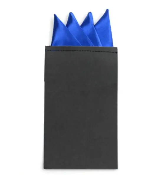 Мужские предварительно сложенные карманные квадратные одноцветные носовые