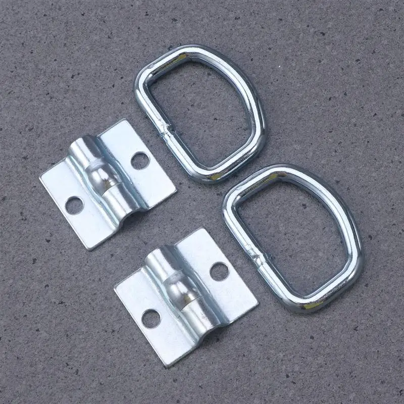 

4pcs Tie Down D Ring Load Anchor Trailer Anchor Forged Lashing Ring With 9600 Pound Capacity Car Trailer Accessories