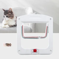 kitten pet lock cat flap door with 4 way lock security flap suitable for any wall or door security animal small pet gate flap do