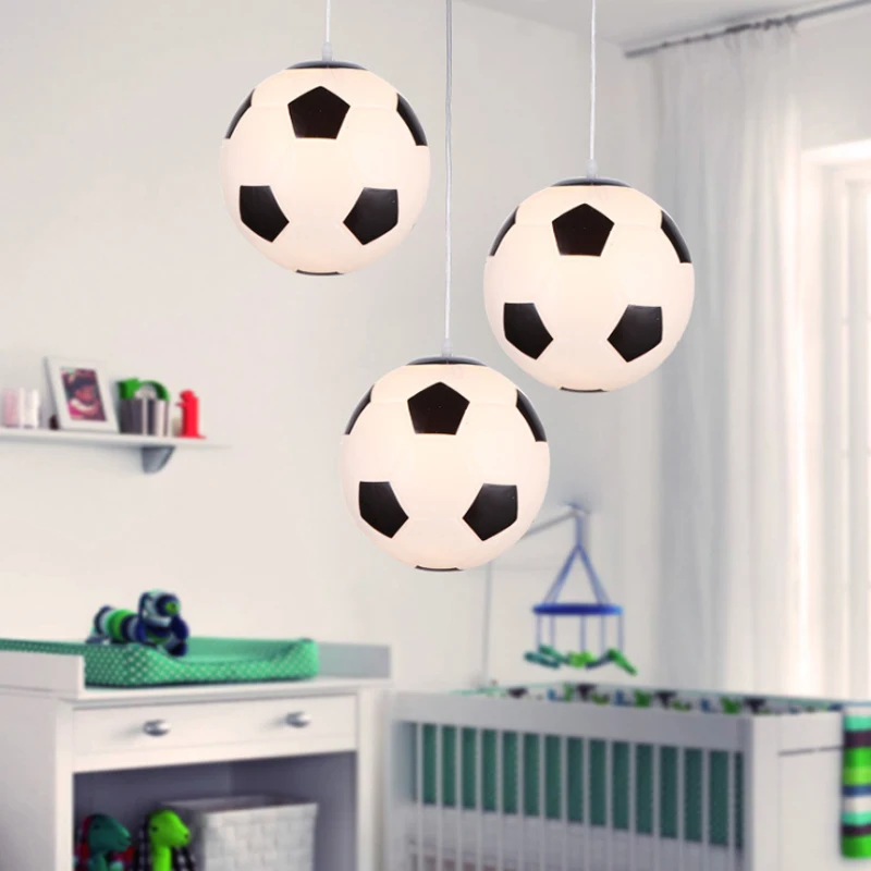 современные подвесные светильники освещения футбол для комнаты малыша спальни и