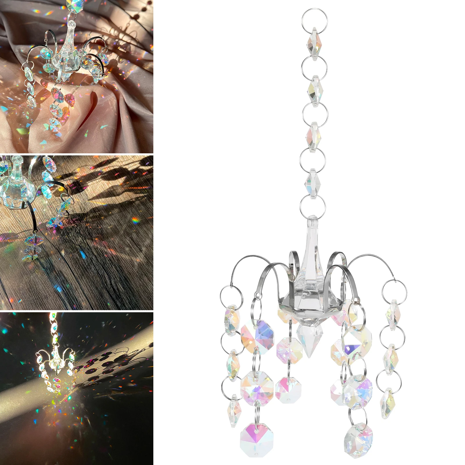 

Crystals Rainbow Prisms Hanging Ornament Home Decoration Accessories Pendant For Home Garden Decoration Hauptdekorationen