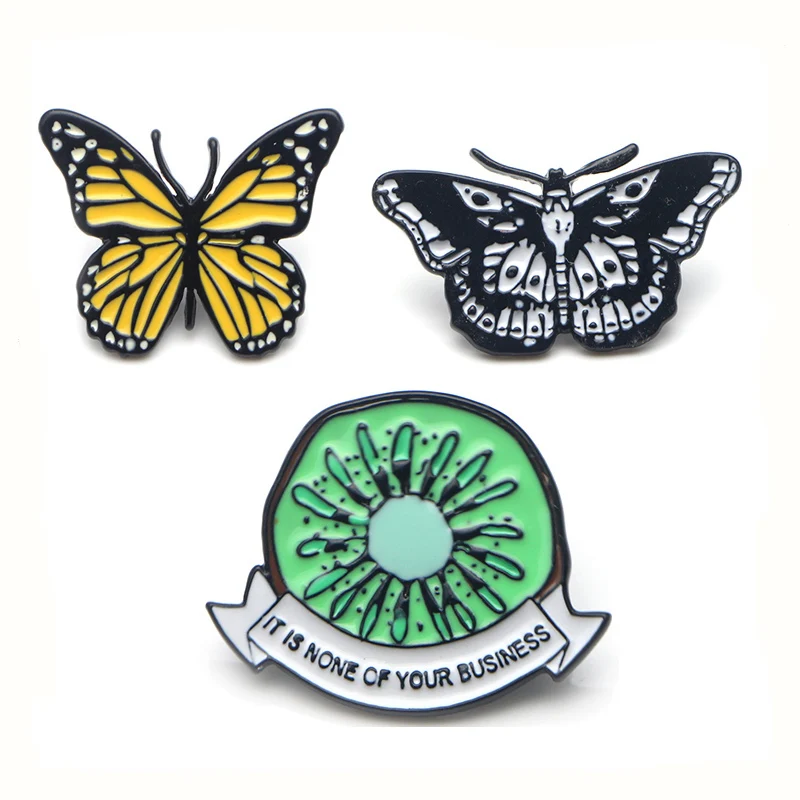 Бабочки животные цинковый сплав галстук значки для рубашки сумки женский рюкзак