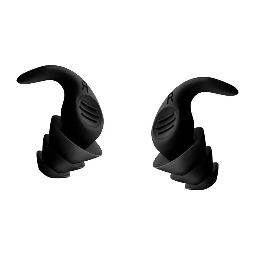 

1 Pair Earplugs Reusable Ear Plugs Silicone Noise Reduction Ear Plugs