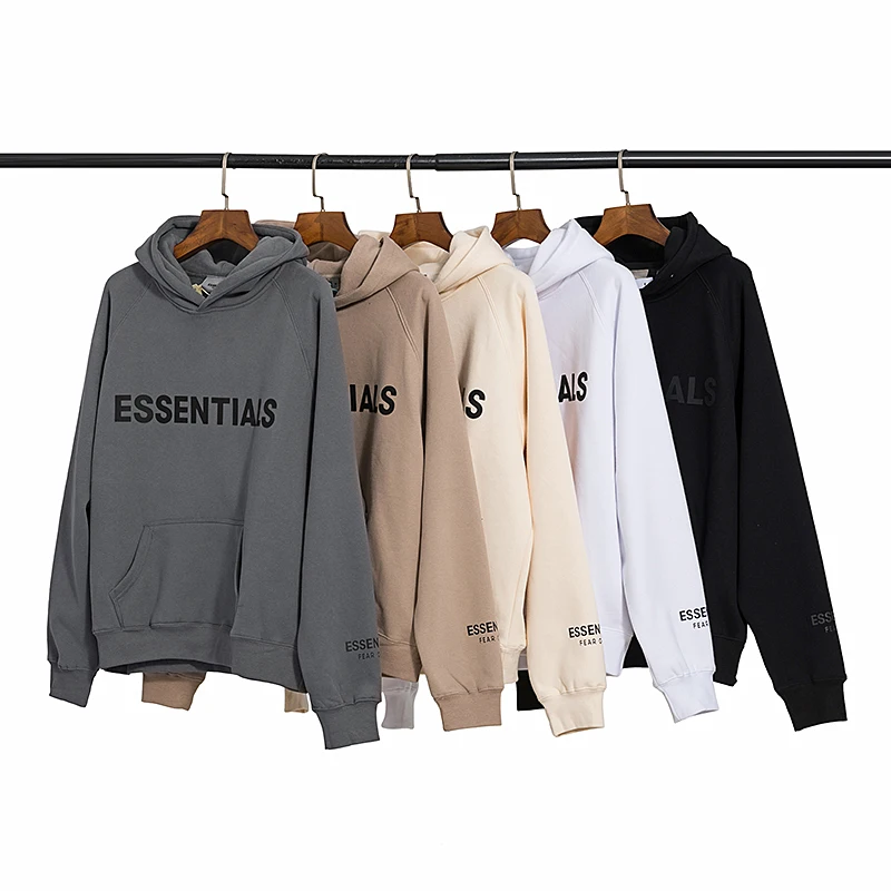 

Autumn and winter essentials chest letter high street hoodie hooded