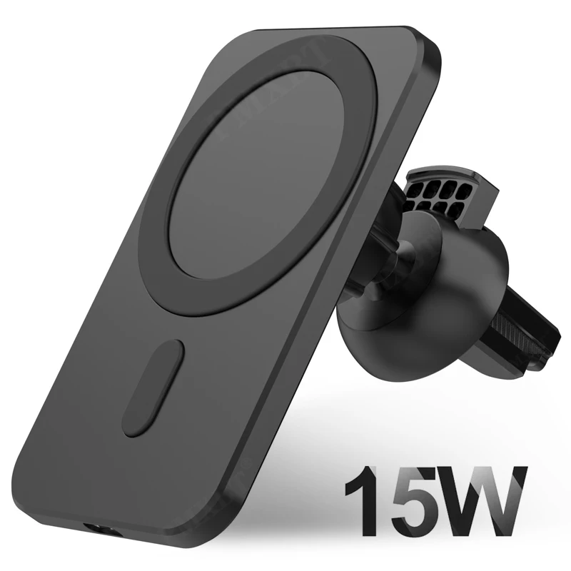 

Magnetic Wireless Car Charger Mount for iPhone 12Pro Max 15W Fast Charging Qi Wireless Charger Car Phone Holder Air Vent Bracket
