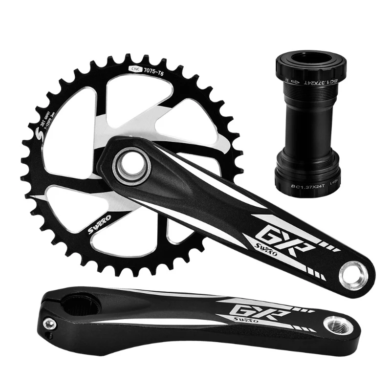 

Single Speed Crankset MTB Crankset 170mm Crank Arm Mountain Bike Crankset for Shi-mano Sram X1