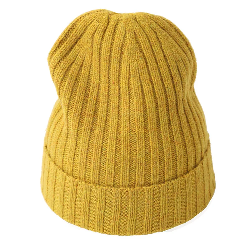 

SHUCHAN 100% Cashmere Keep Warm Adult WOMEN Winter Skullies & Beanies Casual Winter Hats Winter Accessories for Women