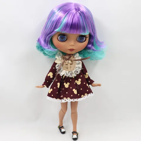 Кукла ICY DBS Blyth No 2 БЕЛАЯ и черная кожа Шарнирное тело 1/6 BJD Специальная цена Игрушка в подарок