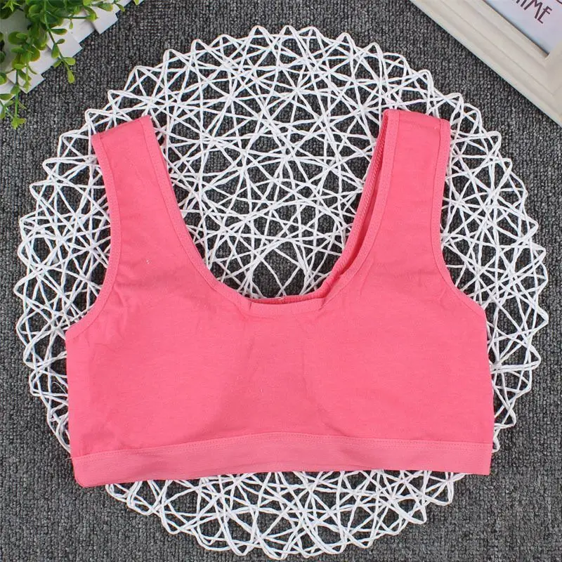 5 шт./лот спортивный бюстгальтер для девочек-подростков нижнее белье подростков