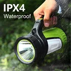 Портативный светодиодный рабочий светильник, мощный водонепроницаемый фонарь с зарядкой от USB светильник кемпинга, походов, велоспорта, рыбалки