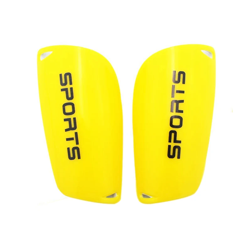 Yellow Shin Pad 1 пара спортивных щиток на голень для футбола, рукав для поддержки ног, футбольные компрессионные голени, рукав Shinguard Для Взрослых Подростков, детей - Цвет: Yellow Shin Pad