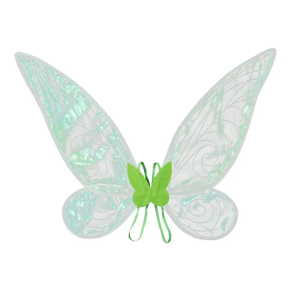

Girls Sparkling Sheer Angel Wings Large Butterfly Wings Butterfly Fairy Wings Dress Up Wings With Elastic Shoulder Straps Ha