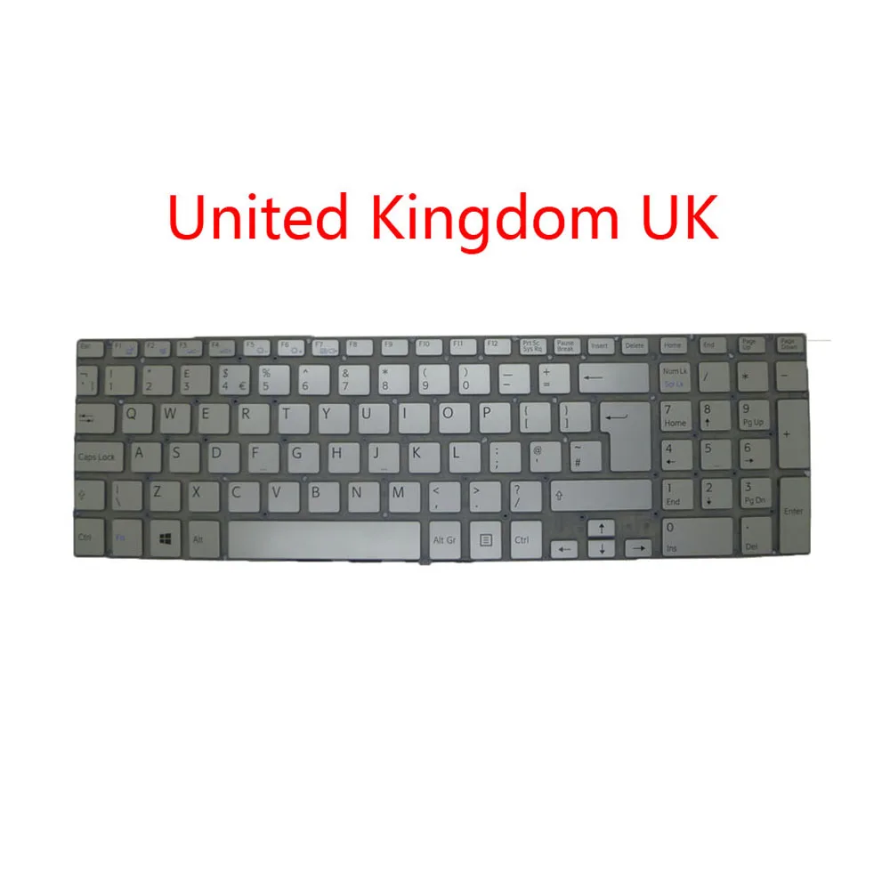 Ноутбук UK GR FR BG RU SP GK клавиатура для SONY VAIO SVF15A серии Германия французская Болгария