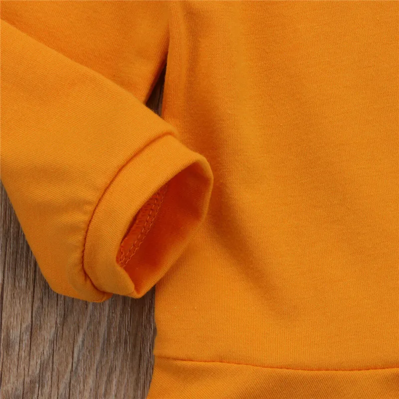 Повседневная одежда для маленьких девочек желтая футболка с длинным рукавом топ