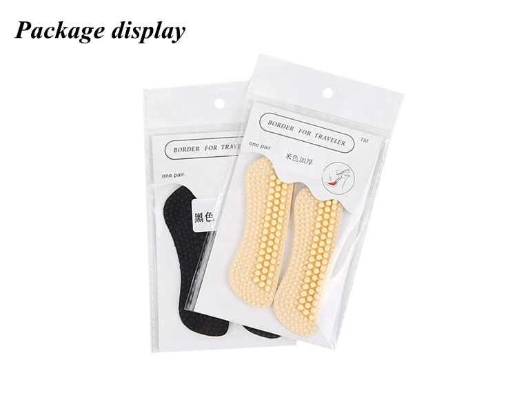 2021 new high heels silicone liner soft massage liner silicone fabric insole liner to protect the back heel liner insole