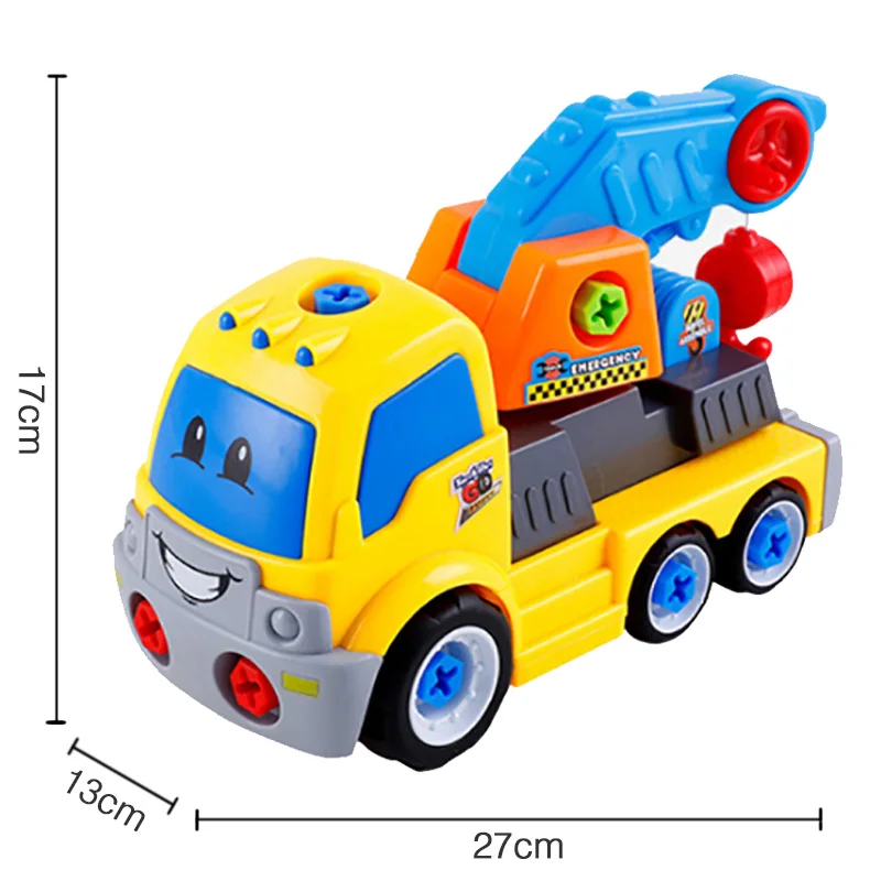 

Engineering Vehicle Toy Car Truck Train Model Diecasts Toy Vehicle Detachable Assembly Electric Nut Tool Christmas Toys for Boys
